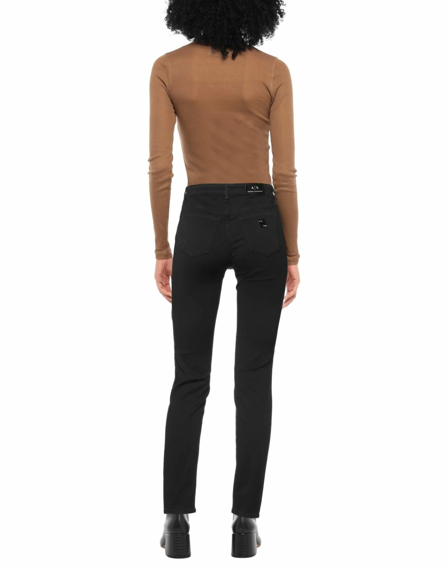 ARMANI EXCHANGE Denim Pants For Women Black - Image 3