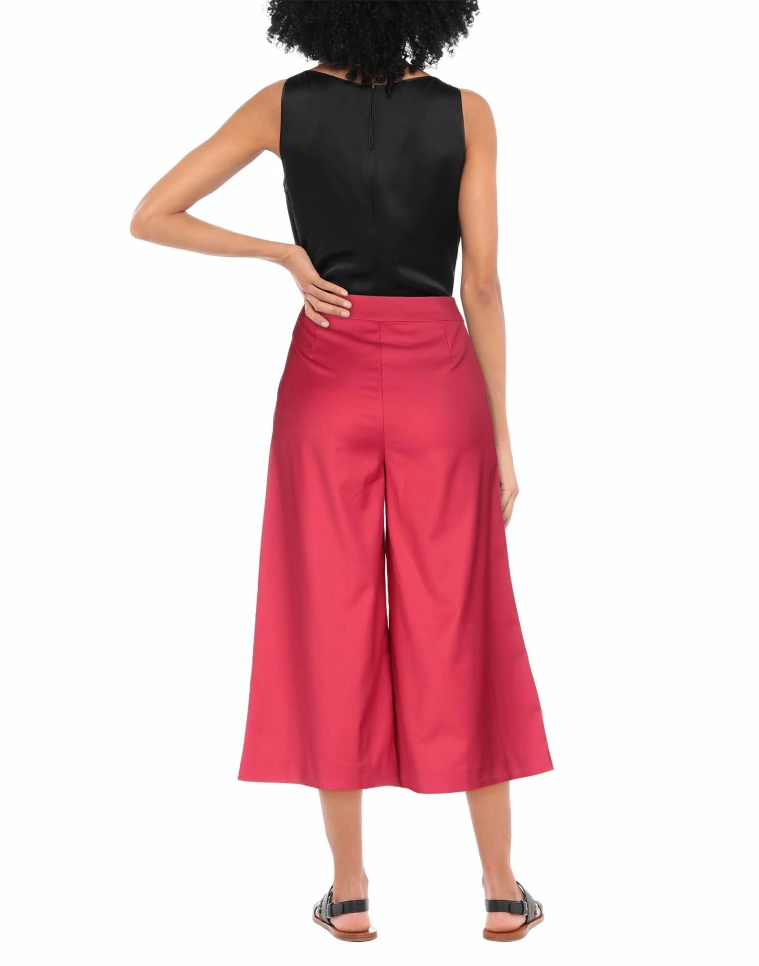 ARMANI EXCHANGE Cropped Pants & Culottes For Women Red - Image 3
