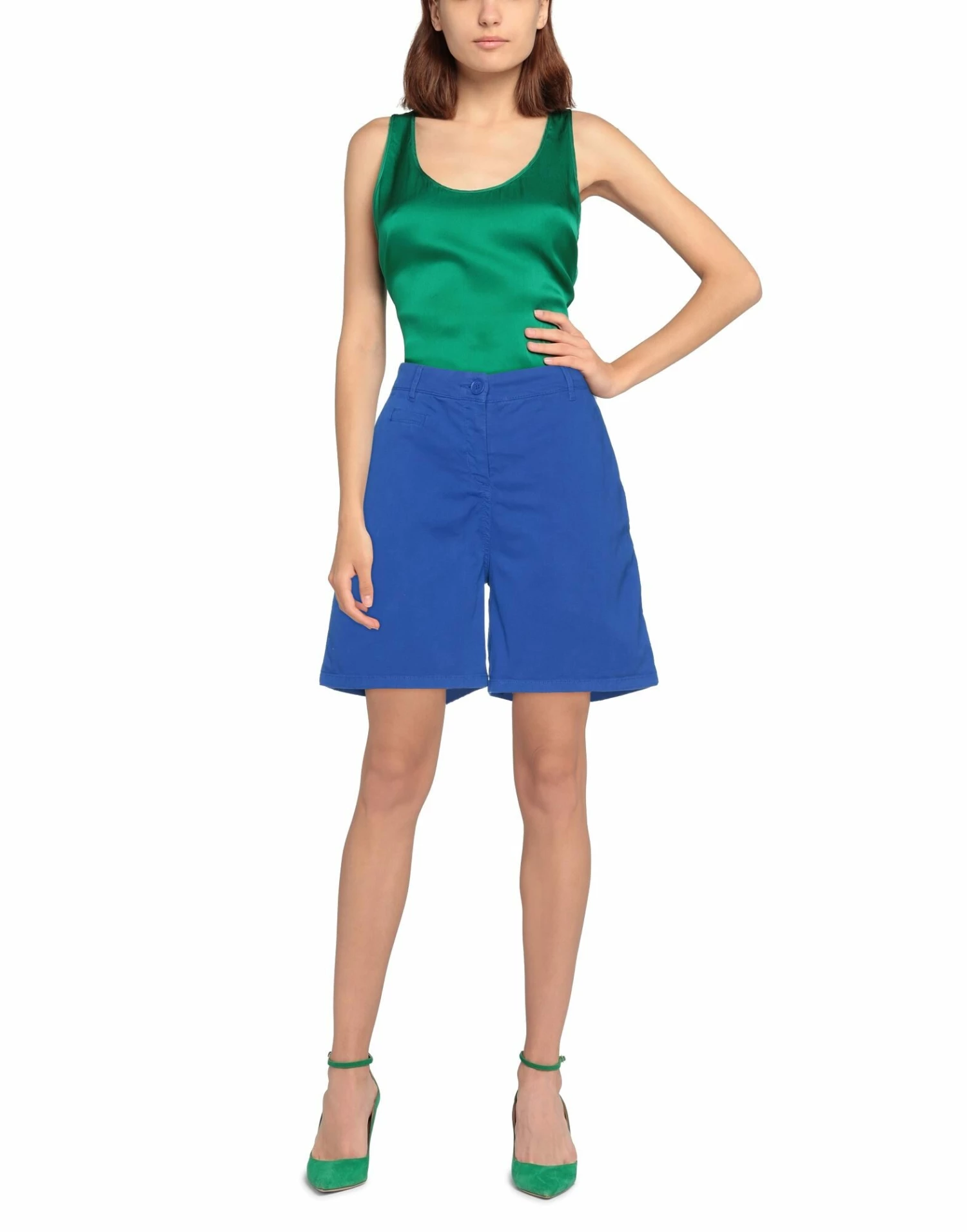 ARMANI EXCHANGE Shorts & Bermuda For Women Bright Blue - Image 2