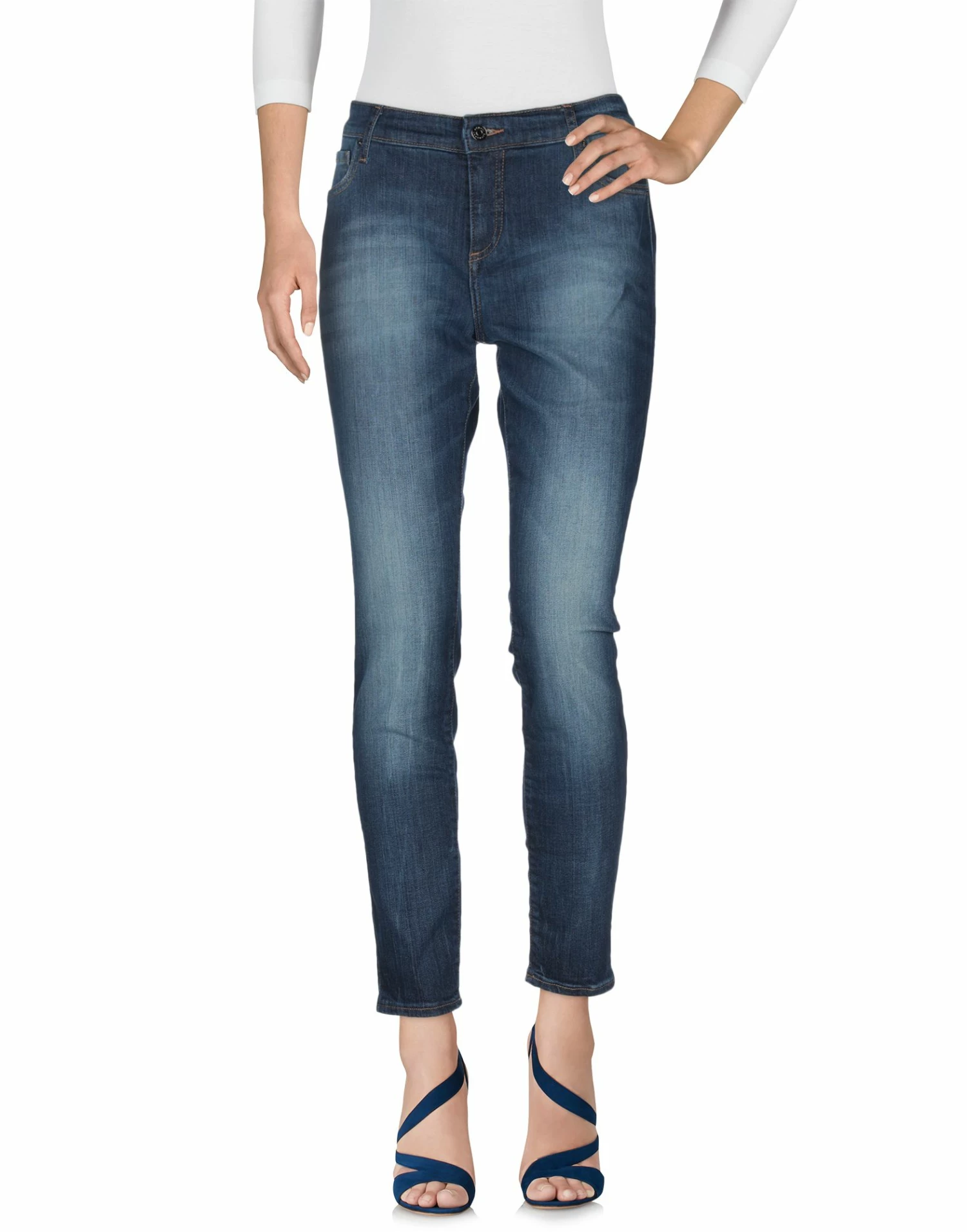 ARMANI EXCHANGE Denim Pants For Women Blue - Image 2