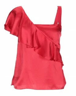ARMANI EXCHANGE Silk Top For Women Red