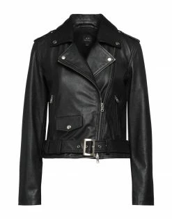 ARMANI EXCHANGE Biker Jacket For Women Black