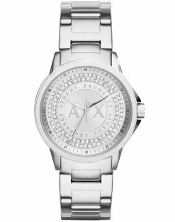 ARMANI EXCHANGE Wrist Watch For Women Silver