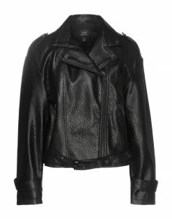 ARMANI EXCHANGE Biker Jacket For Women Black
