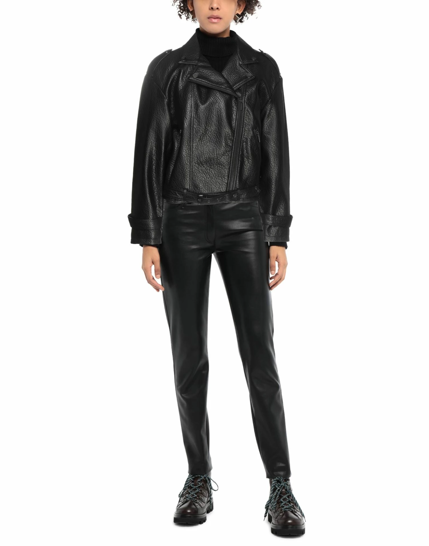 ARMANI EXCHANGE Biker Jacket For Women Black - Image 2