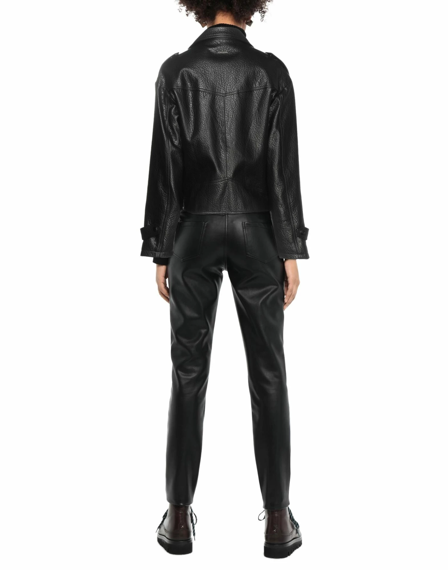 ARMANI EXCHANGE Biker Jacket For Women Black - Image 3