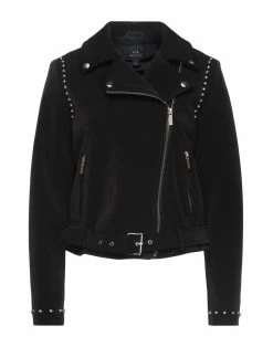 ARMANI EXCHANGE Biker Jacket For Women Black