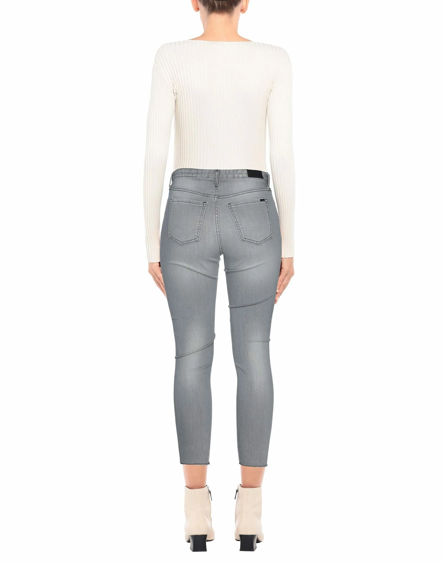 ARMANI EXCHANGE Denim Pants For Women Light Grey - Image 3