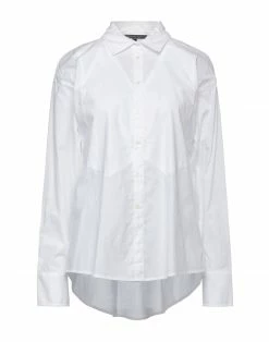 ARMANI EXCHANGE Solid Color Shirts & Blouses For Women White