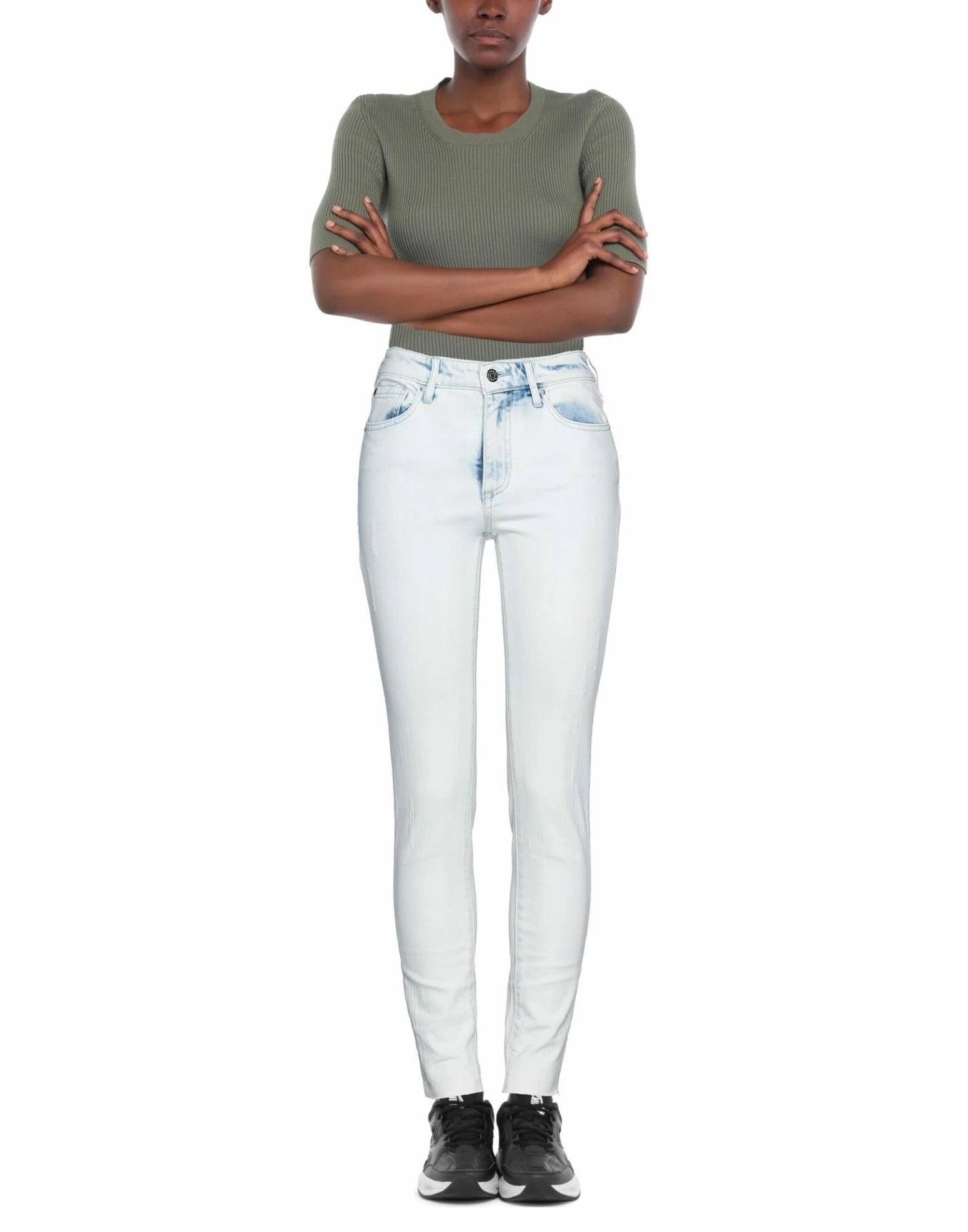 ARMANI EXCHANGE Denim Pants For Women Blue - Image 2