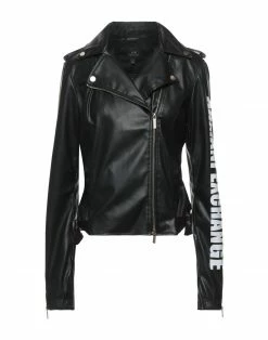ARMANI EXCHANGE Biker Jacket For Women Black