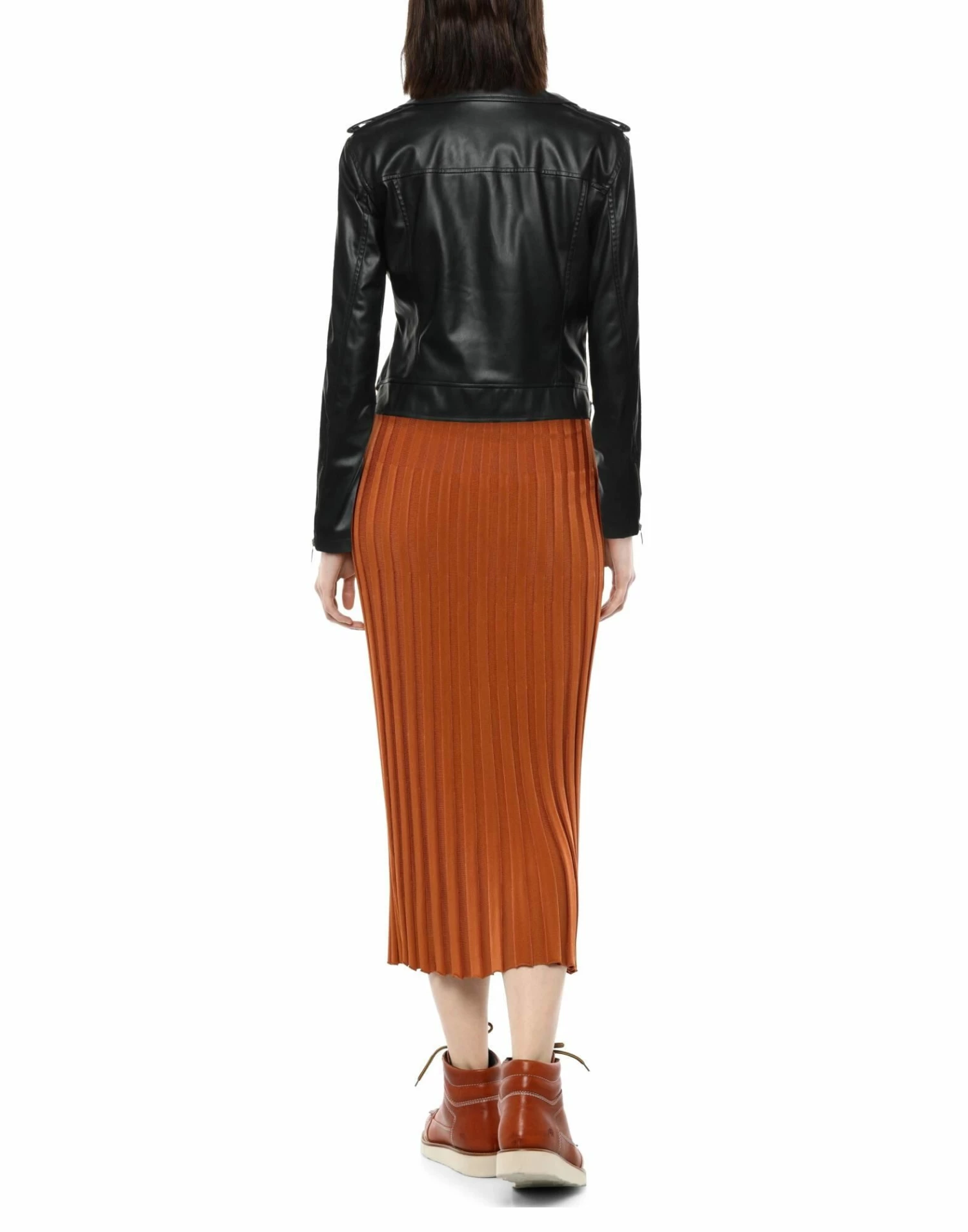 ARMANI EXCHANGE Biker Jacket For Women Black - Image 3