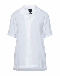 ARMANI EXCHANGE Solid Color Shirts & Blouses For Women White