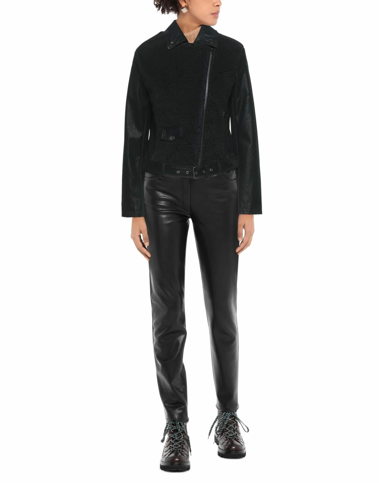 ARMANI EXCHANGE Biker Jacket For Women Black - Image 2