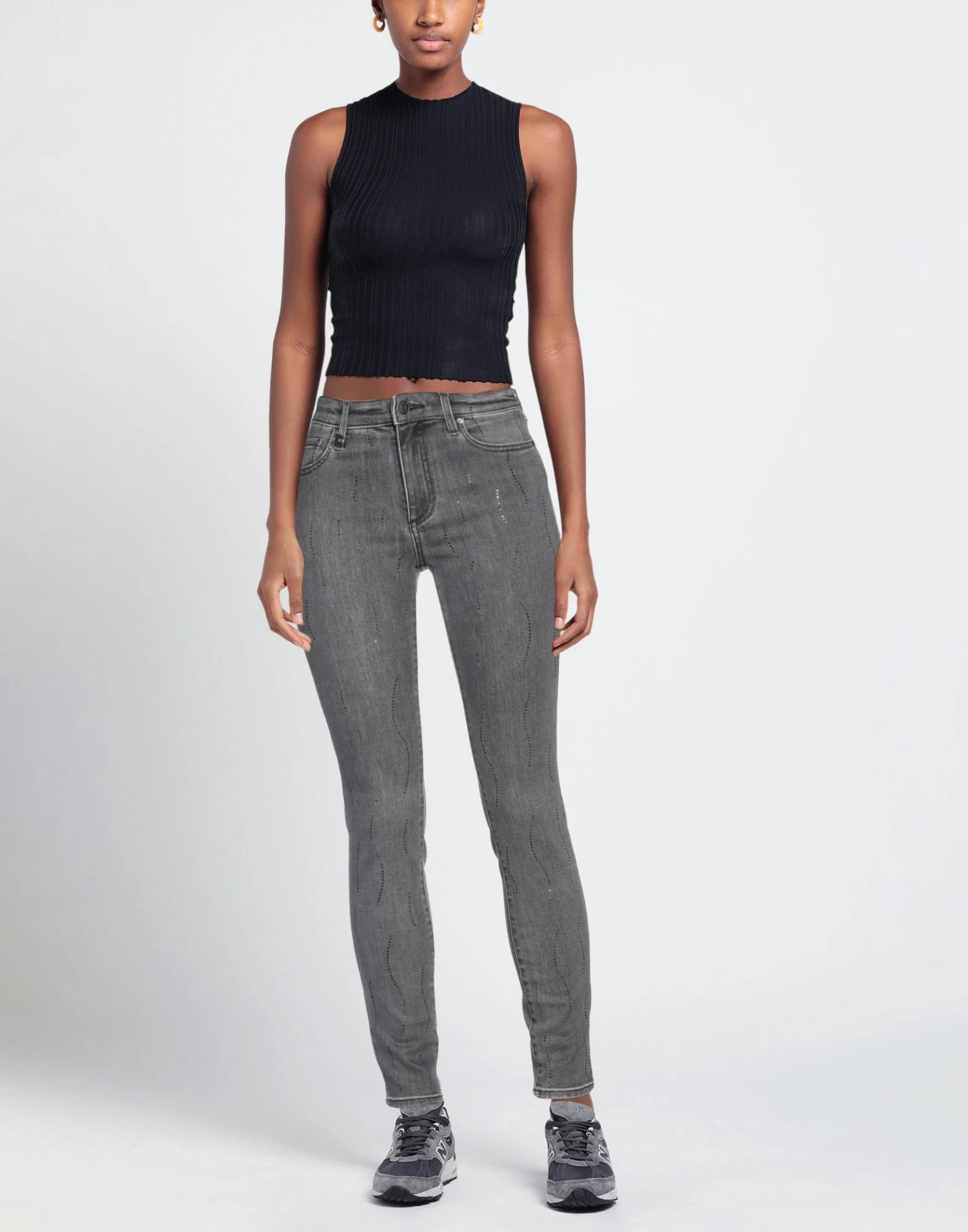 ARMANI EXCHANGE Denim Pants For Women Grey - Image 2