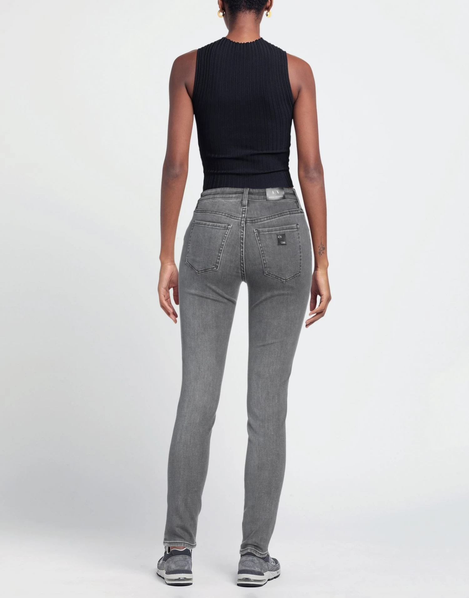 ARMANI EXCHANGE Denim Pants For Women Grey - Image 3