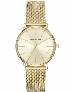 ARMANI EXCHANGE Wrist Watch For Women Gold