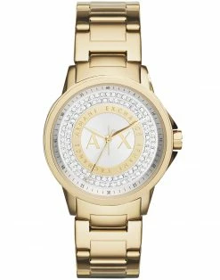 ARMANI EXCHANGE Wrist Watch For Women Gold