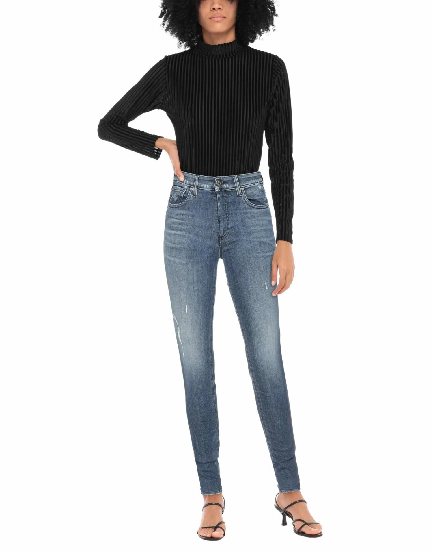 ARMANI EXCHANGE Denim Pants For Women Blue - Image 2