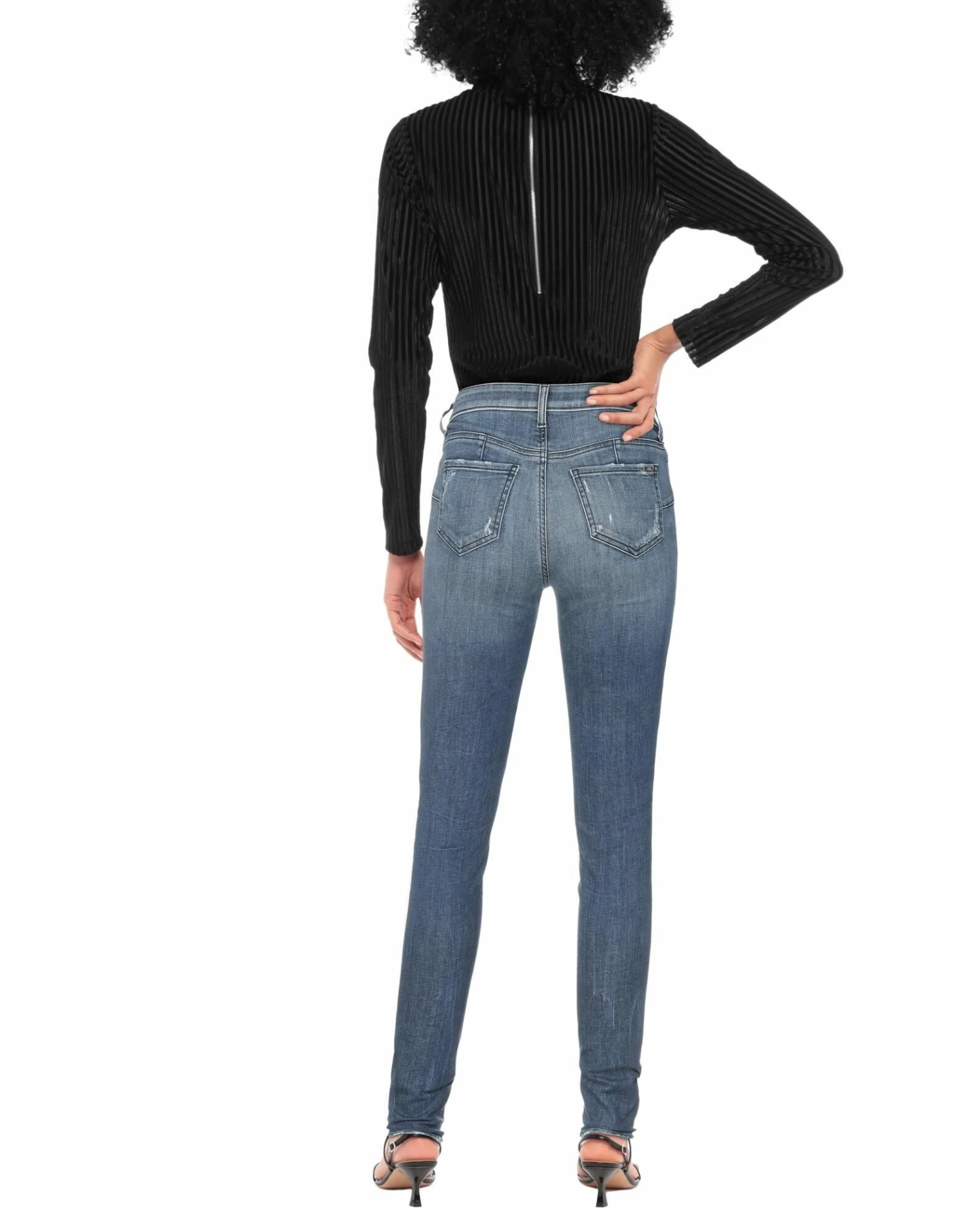 ARMANI EXCHANGE Denim Pants For Women Blue - Image 3