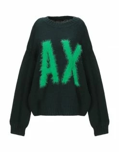 ARMANI EXCHANGE Sweater For Women Dark Green
