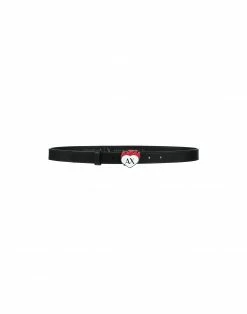 ARMANI EXCHANGE Thin Belt For Women Black