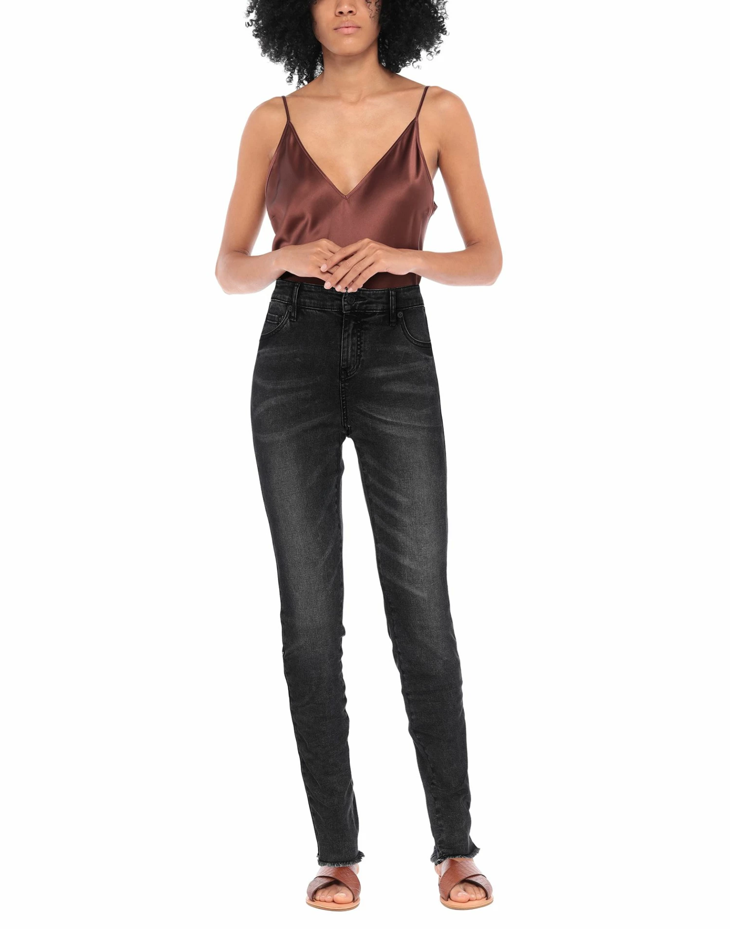 ARMANI EXCHANGE Denim Pants For Women Black - Image 2