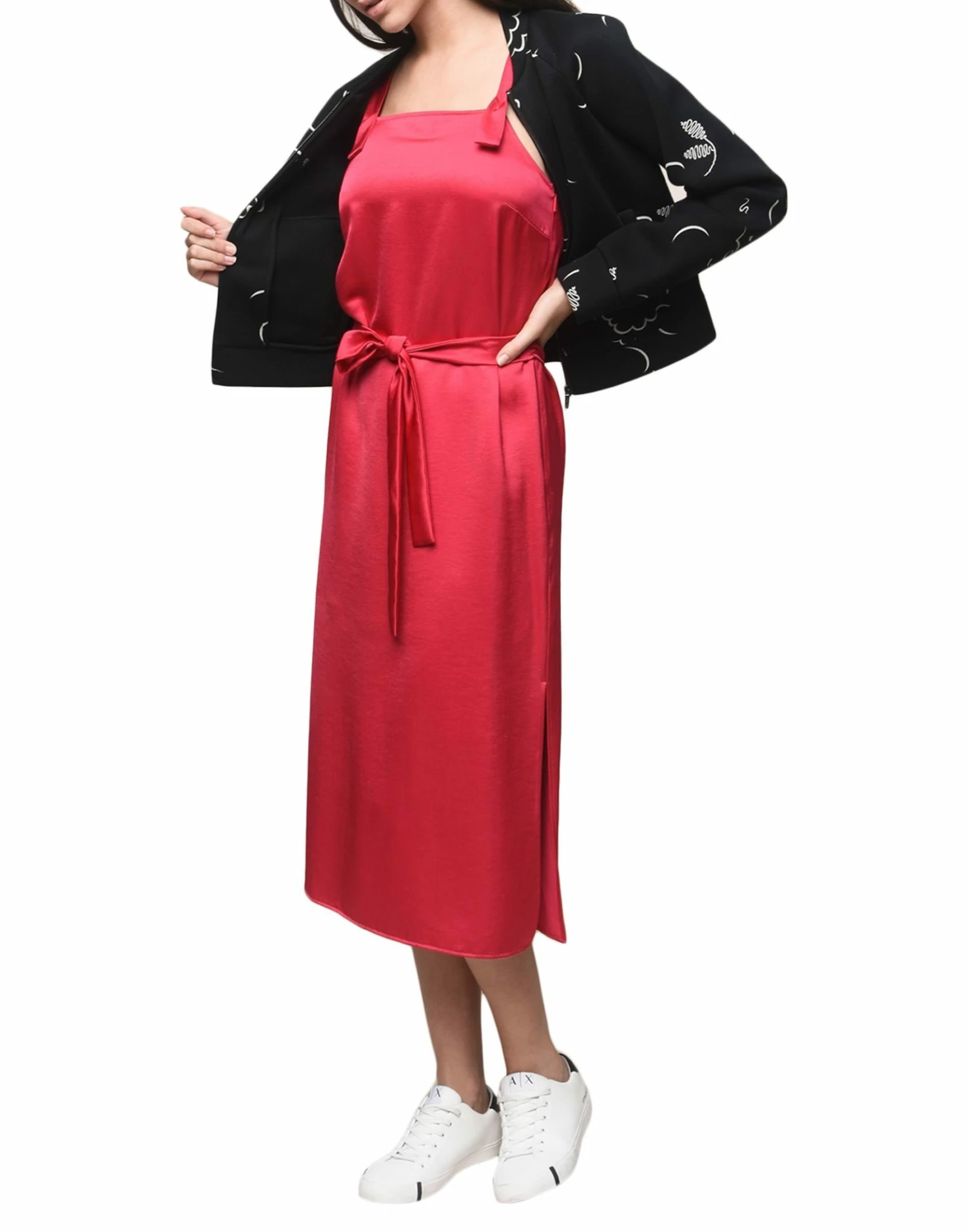 ARMANI EXCHANGE Midi Dress For Women Fuchsia - Image 5