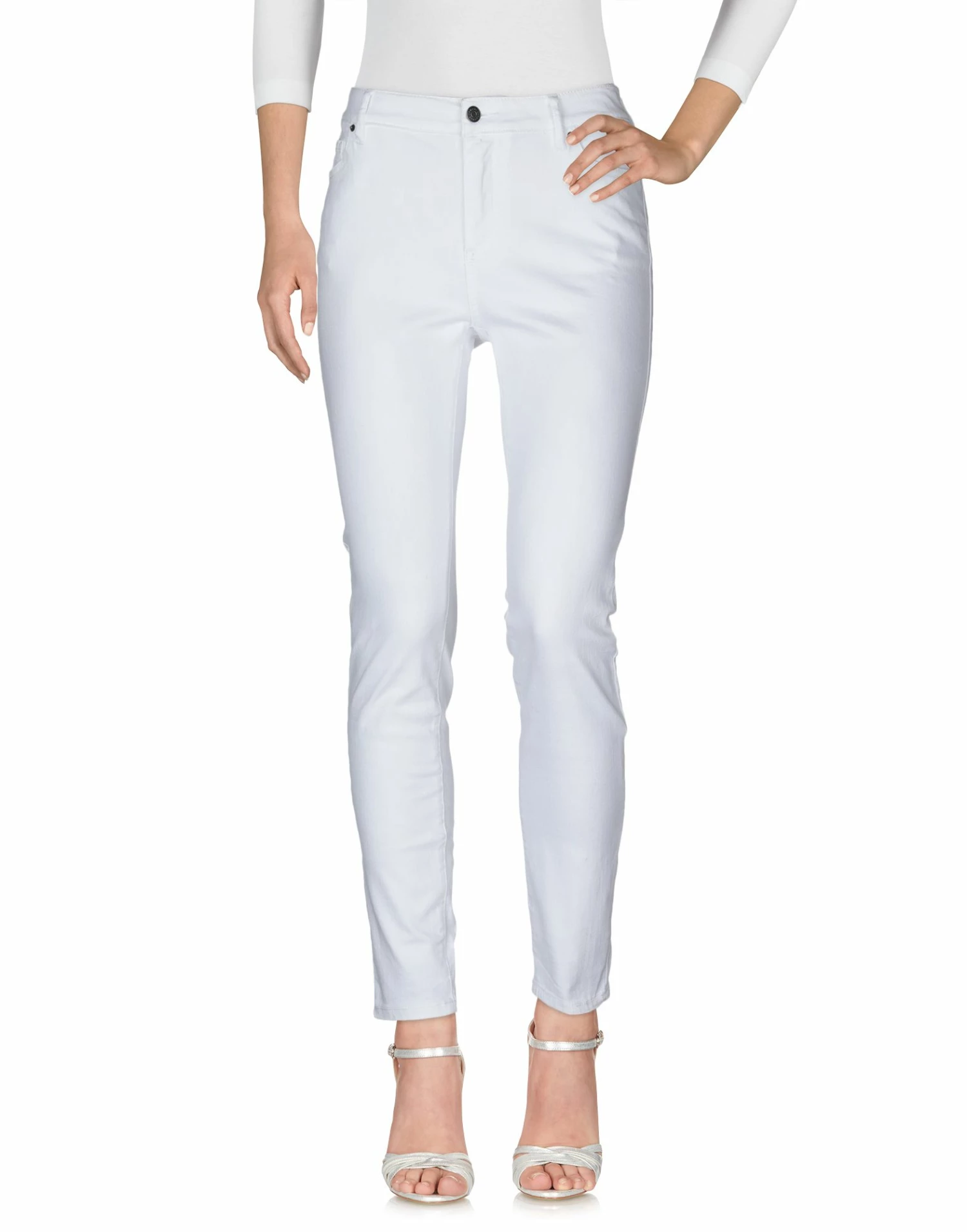 ARMANI EXCHANGE Denim Pants For Women White - Image 2