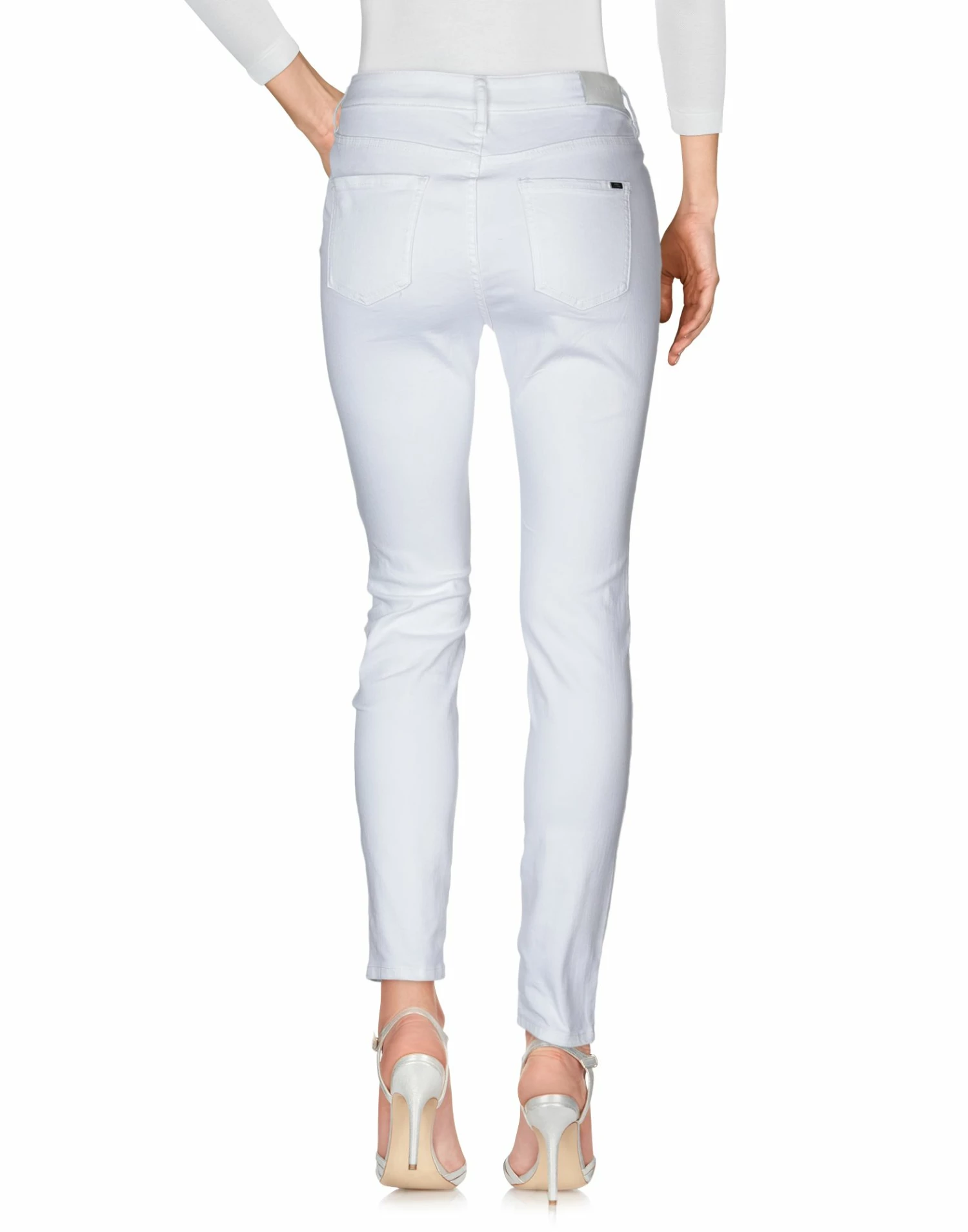 ARMANI EXCHANGE Denim Pants For Women White - Image 3