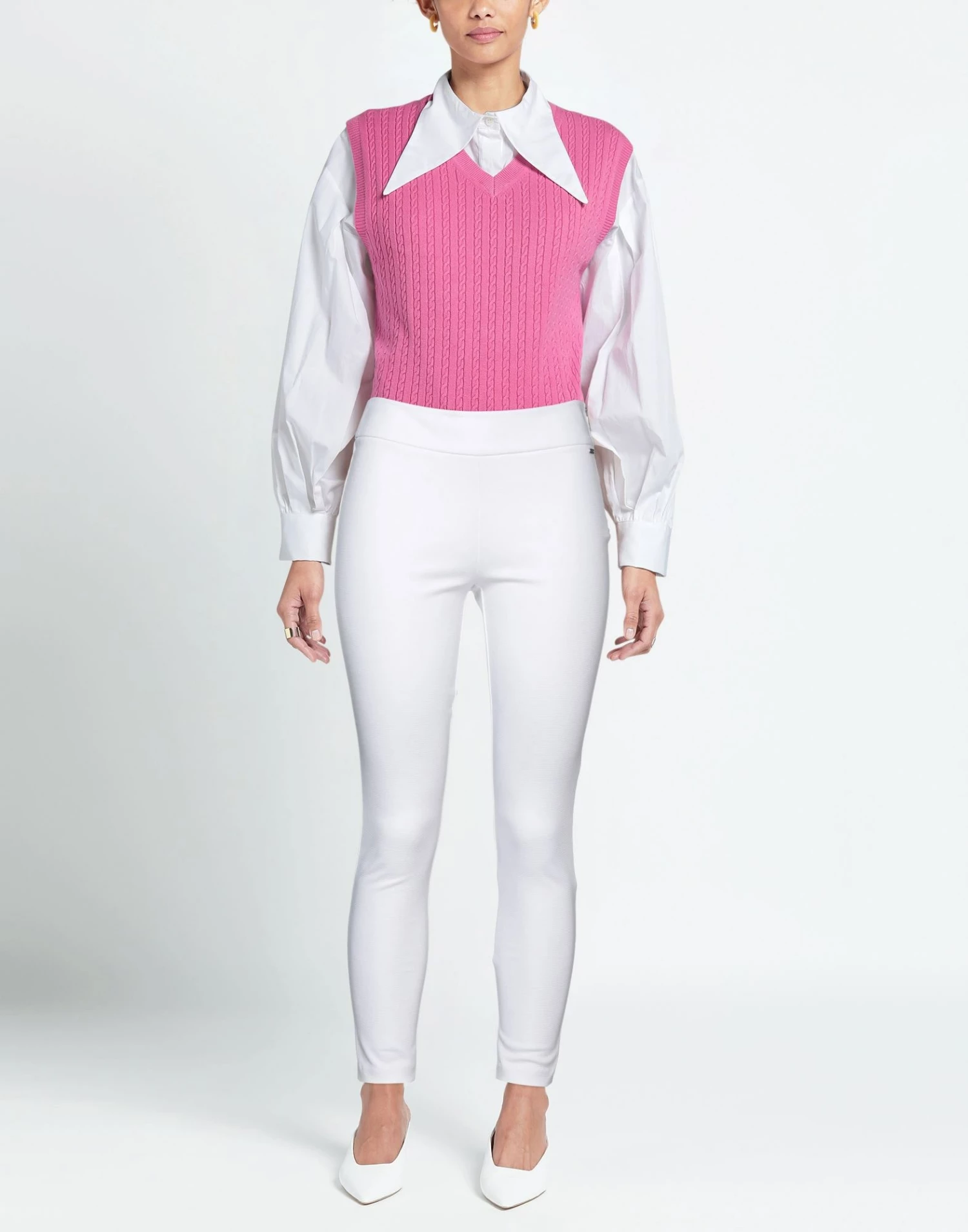 ARMANI EXCHANGE Casual Pants For Women White - Image 2