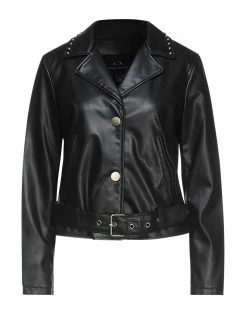 ARMANI EXCHANGE Biker Jacket For Women Black
