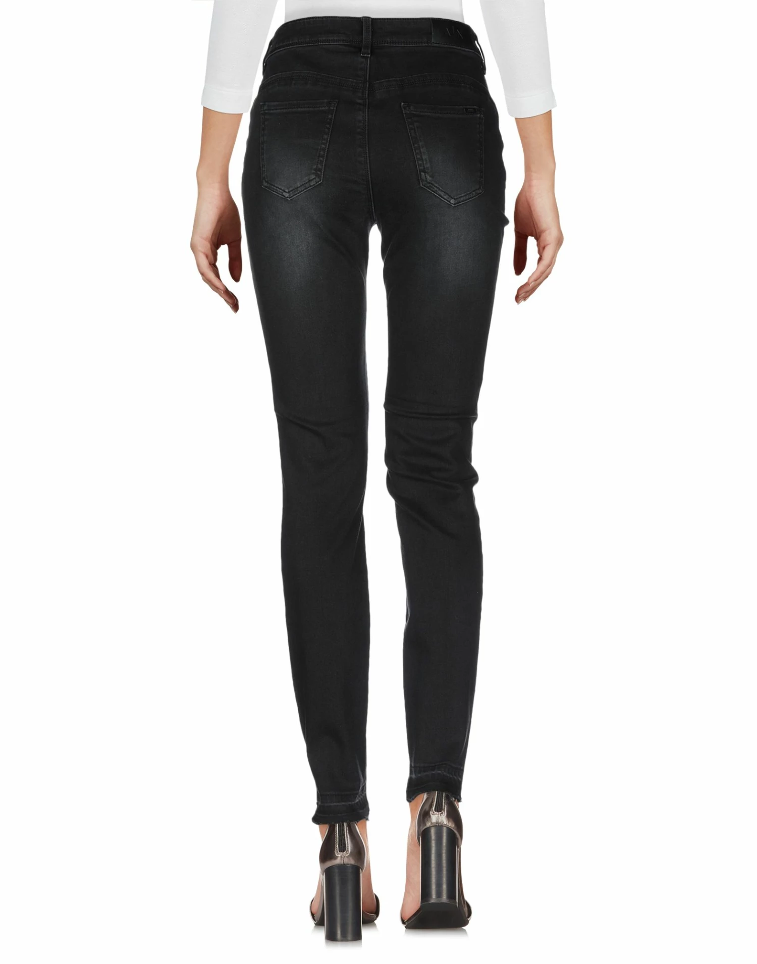 ARMANI EXCHANGE Denim Pants For Women Black - Image 3