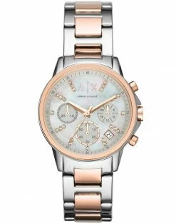 ARMANI EXCHANGE Wrist Watch For Women Rose Gold
