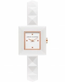 ARMANI EXCHANGE Wrist Watch For Women White