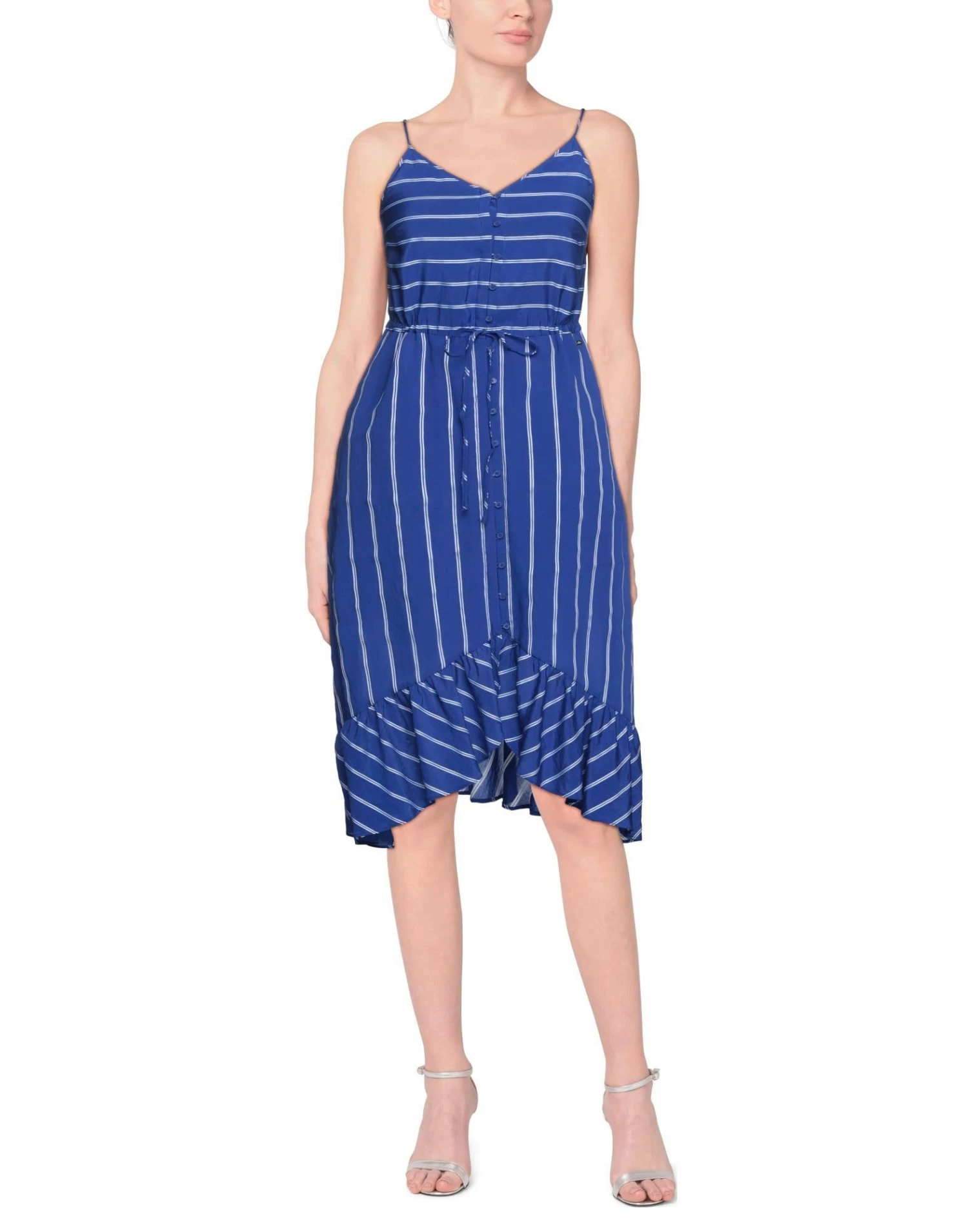 ARMANI EXCHANGE Midi Dress For Women Bright Blue - Image 2