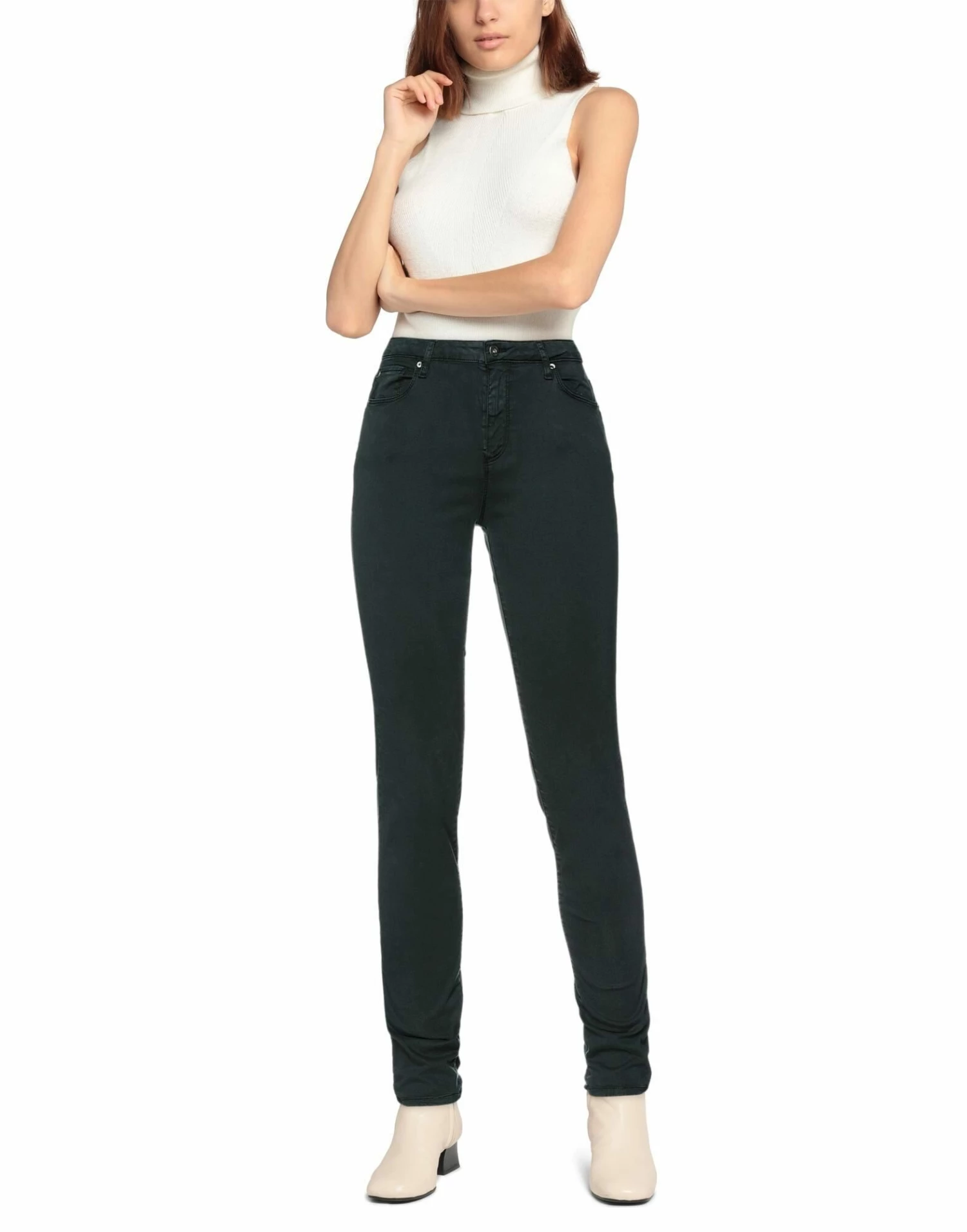 ARMANI EXCHANGE Casual Pants For Women Dark Green - Image 2